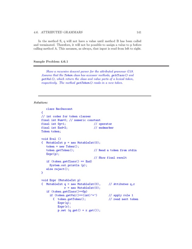 Compiler Design: Theory, Tools, and Examples - Page 141